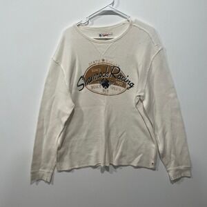 Lucky Brand Mens Shamrock Racing Thermal Long Sleeve Shirt XL Built for Speed
